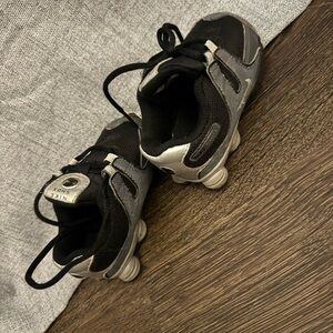 Nike SHOX Kids Black and Silver Sneakers